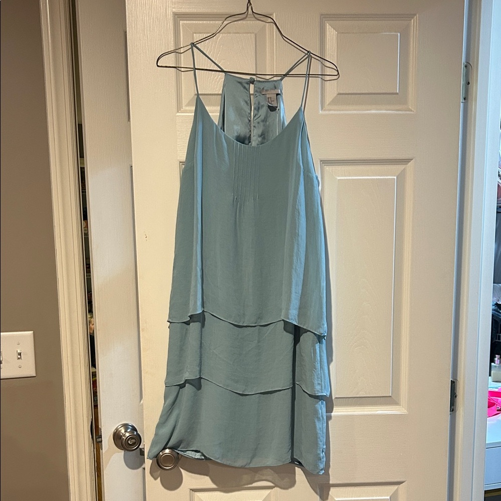 H&M Light Blue High Low Dress